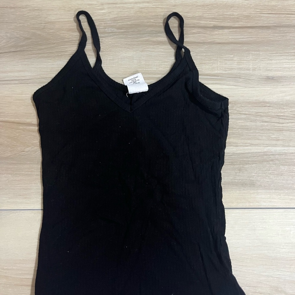 hot topic ribbed blank tank top xs